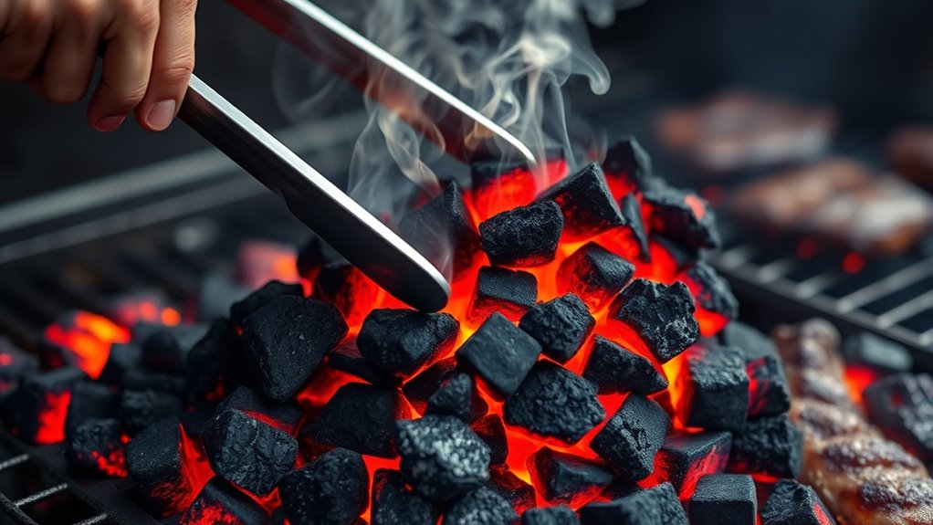 adjust charcoal for temperature