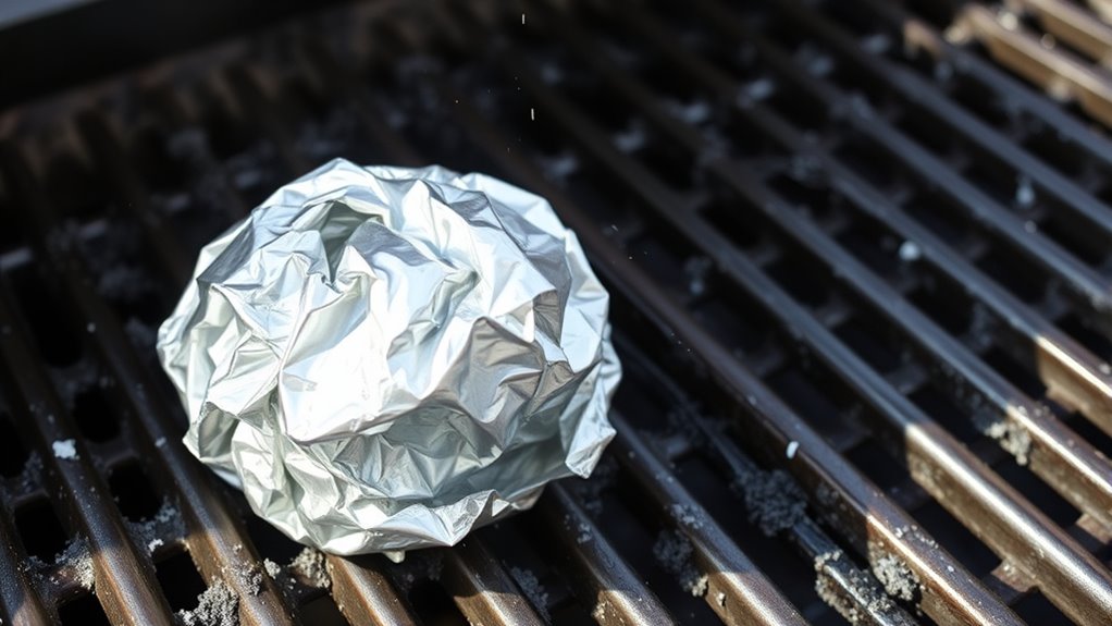 aluminum foil grill cleaning