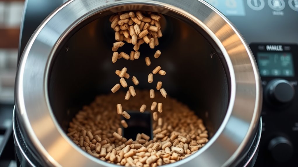 automated pellet feeding system