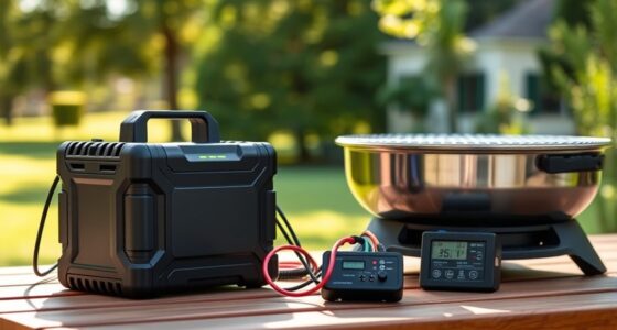 battery powered grill portability