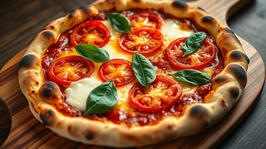 beautifully plated pizza presentation