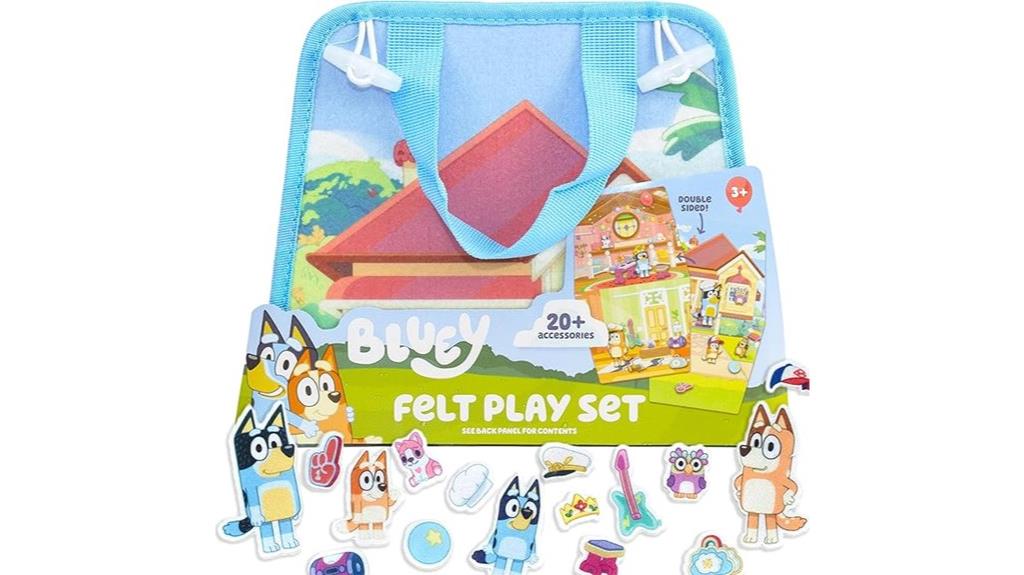 bluey playset with figures
