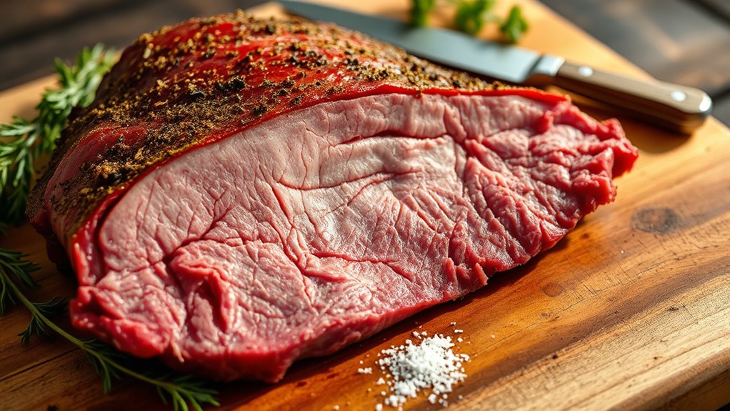choose well marbled brisket carefully