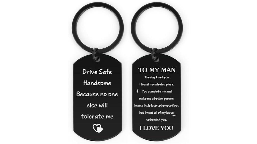 christmas men s keychain