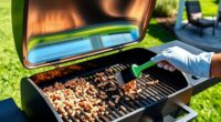 clean pellet grill regularly