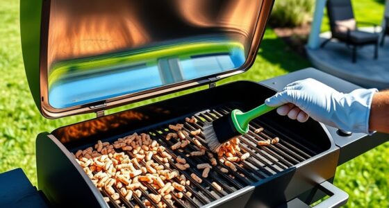 clean pellet grill regularly