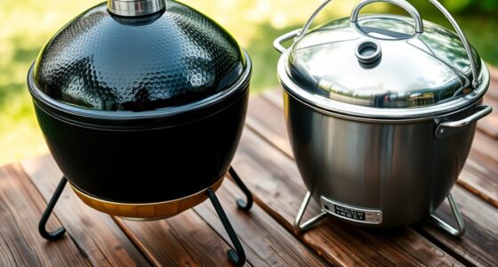 comparing kamado and kettle