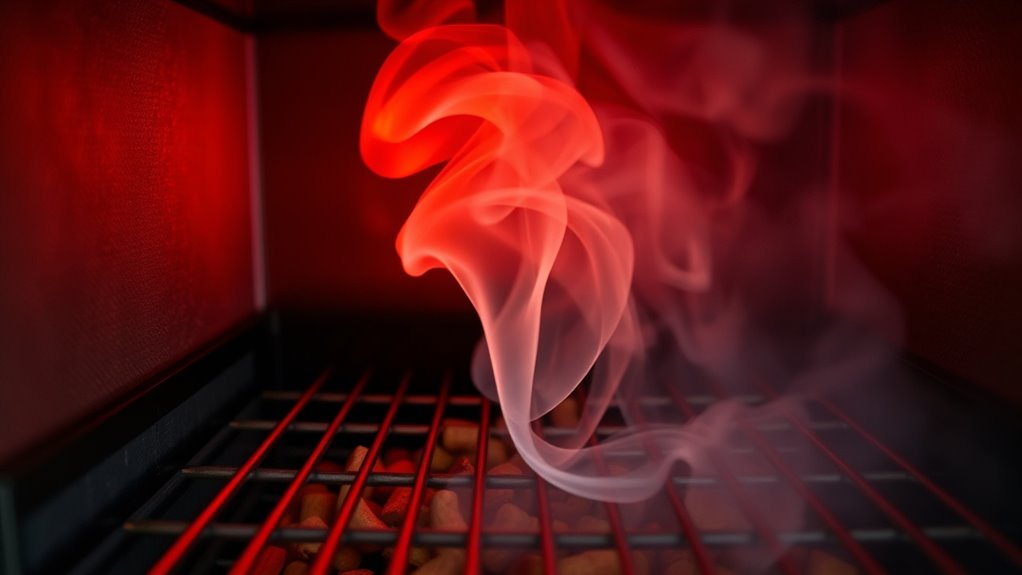 controlled smoke enhances flavor