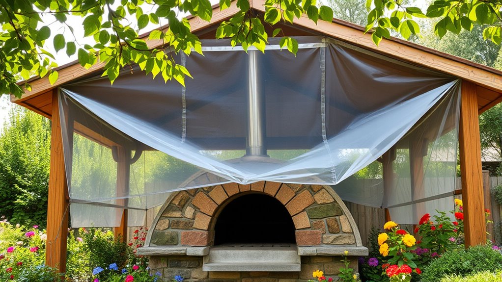 cover and weatherproof oven