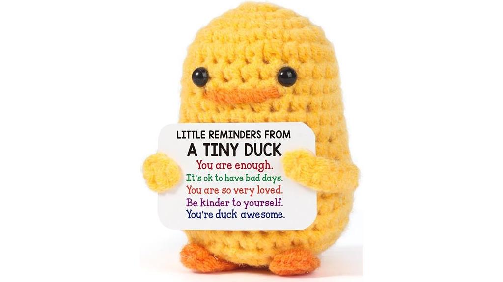 crochet duck for wellbeing