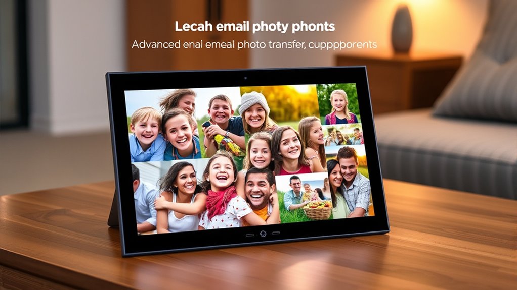 digital frames with email sharing