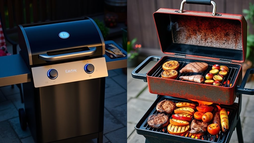 electric vs charcoal grilling comparison