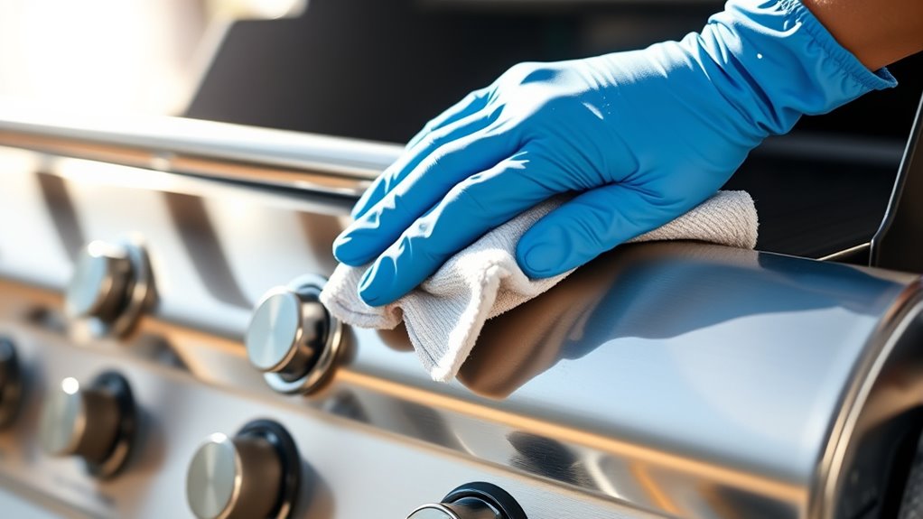 exterior and control panel cleaning