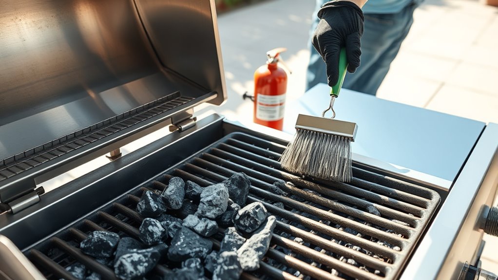 extinguish cool clean dispose