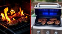 flame vs infrared grilling