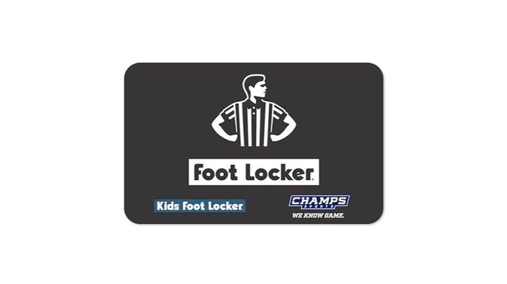 footwear shopping gift card