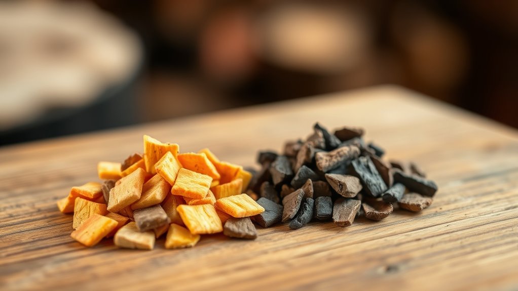 fruitwood offers mild sweetness