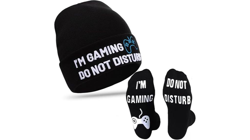 gamer socks beanie gift