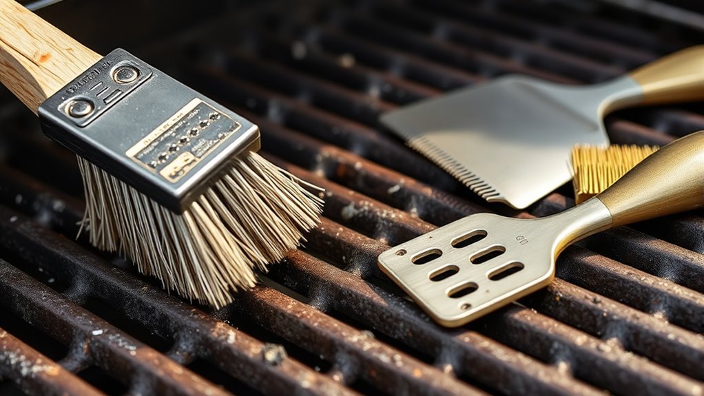 gentle cleaning preserves grill
