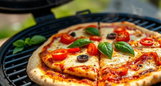 grill dough toppings cook