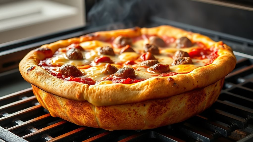 grilled chicago style deep dish