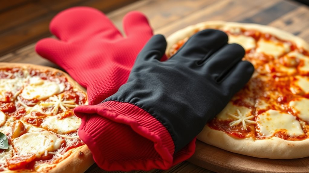 heat resistant grip enhanced gloves