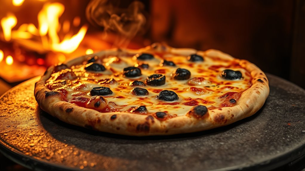 high heat pizza stone method