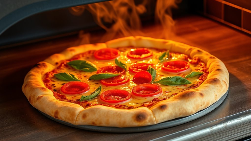 homemade pizzeria style pizza