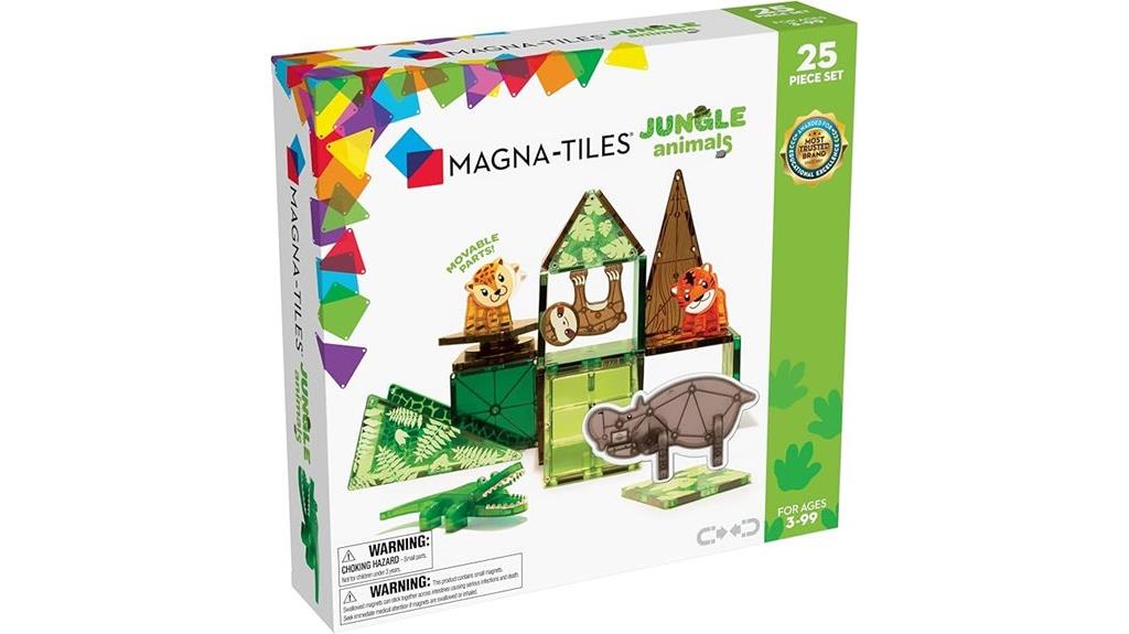 jungle animals magnetic set