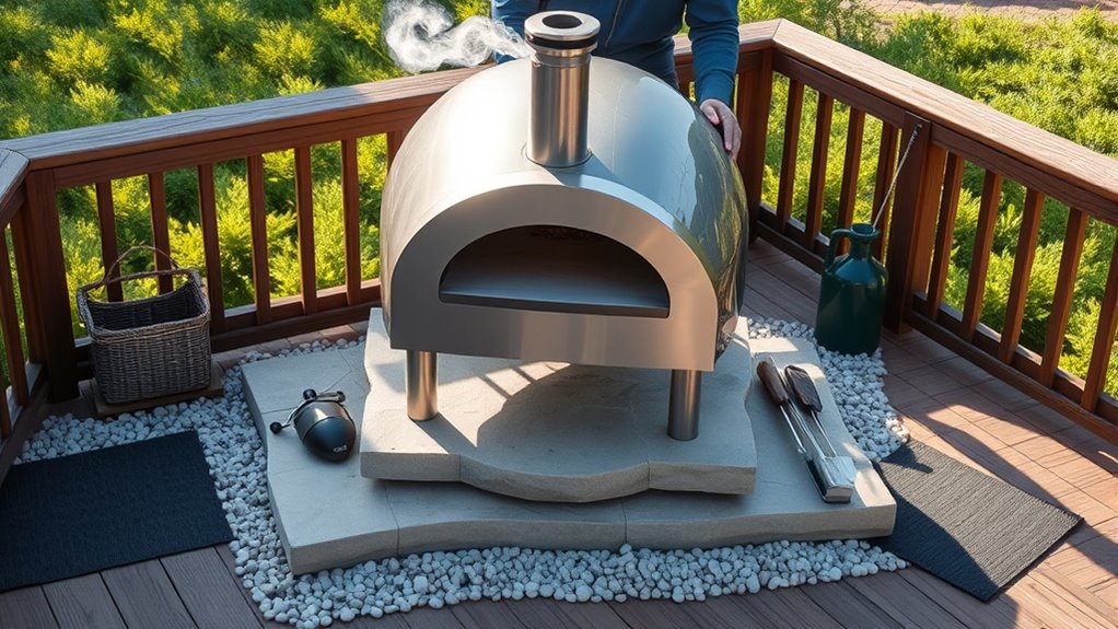 maintain safe flammable distance