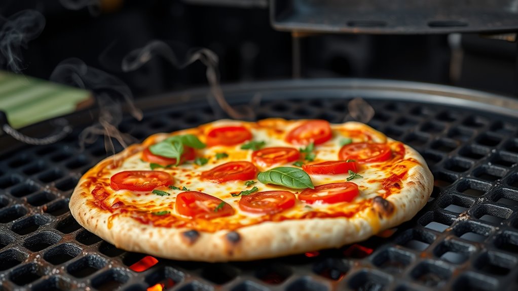 mastering grill cooked pizza crust