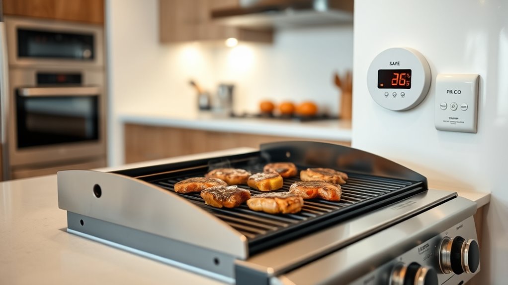 monitor indoor grill co safely