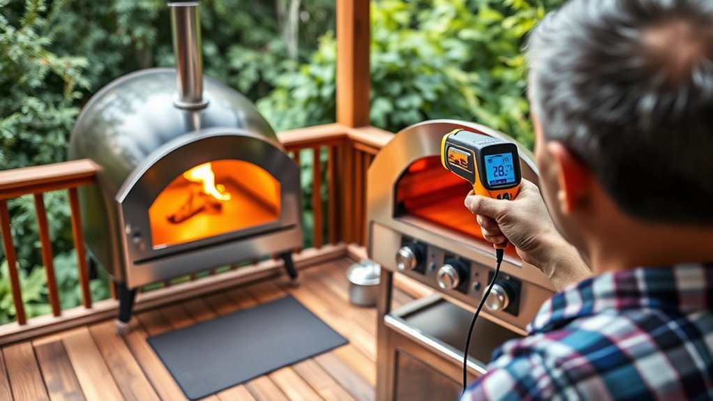 monitor oven temperature consistently