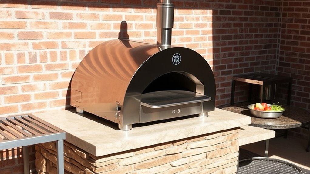 optimal pizza oven placement