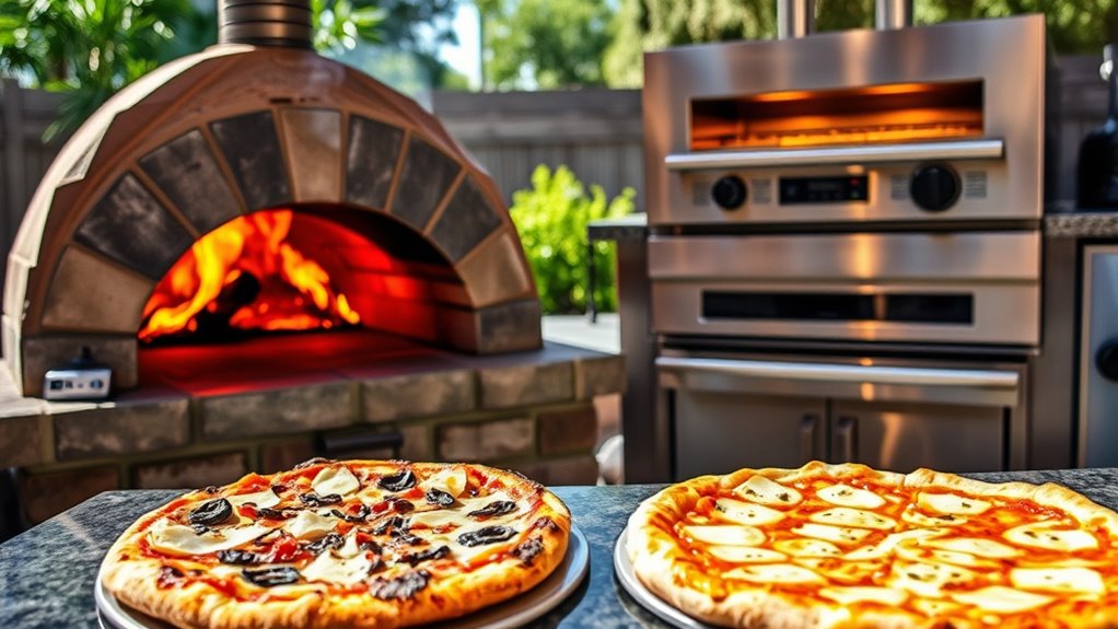 outdoor vs indoor pizza taste