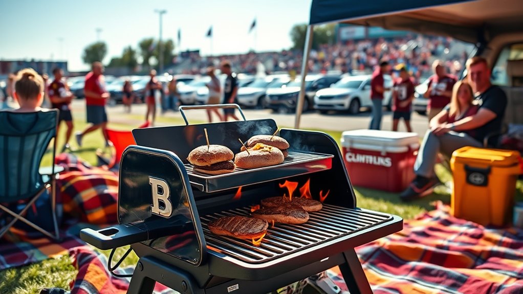 portable grilling for game day