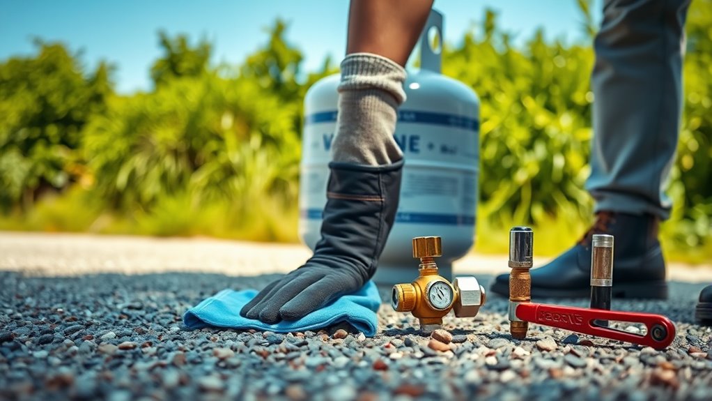 prepare area for safety