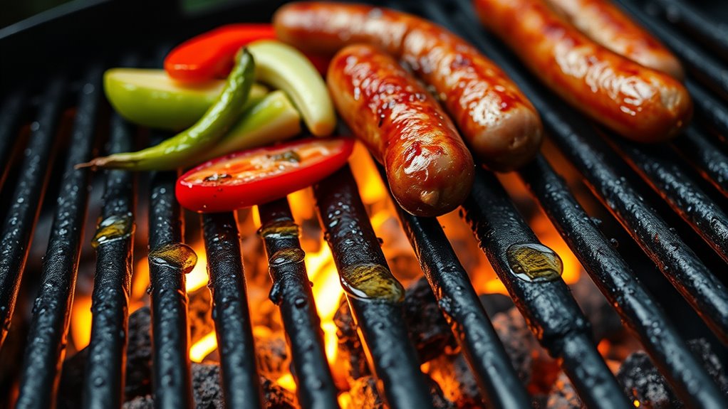 prevent sticking with proper grilling