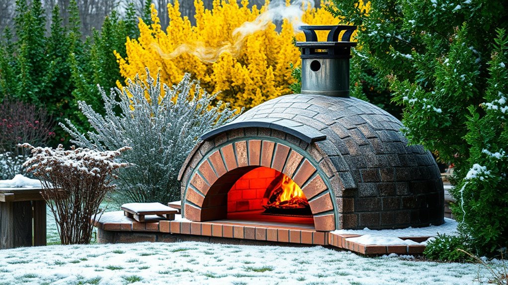 protect oven from wind