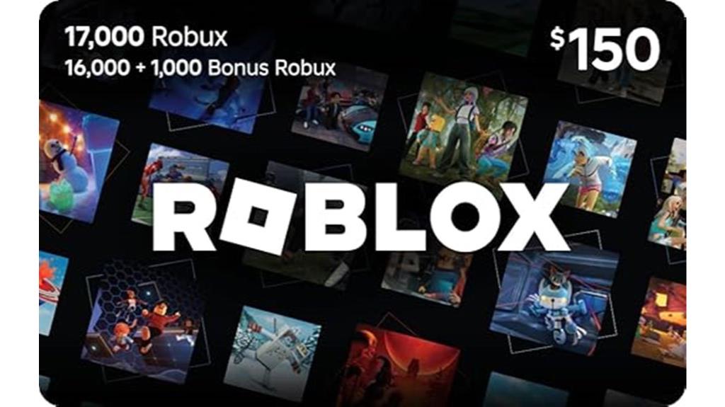 roblox gift card 17 000 robux
