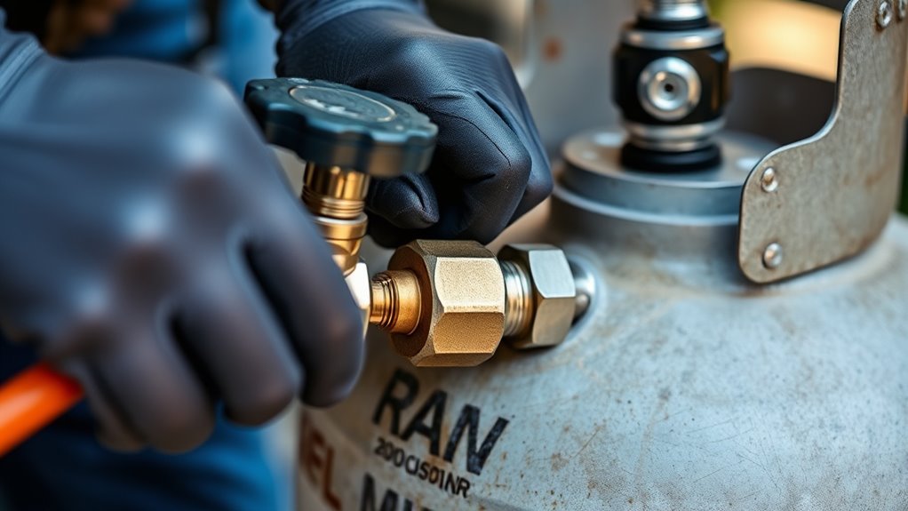 securely connect propane components