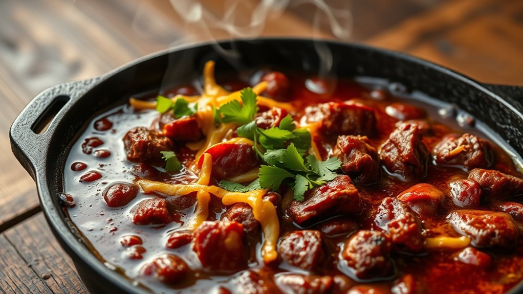 slow smoked flavorful chili