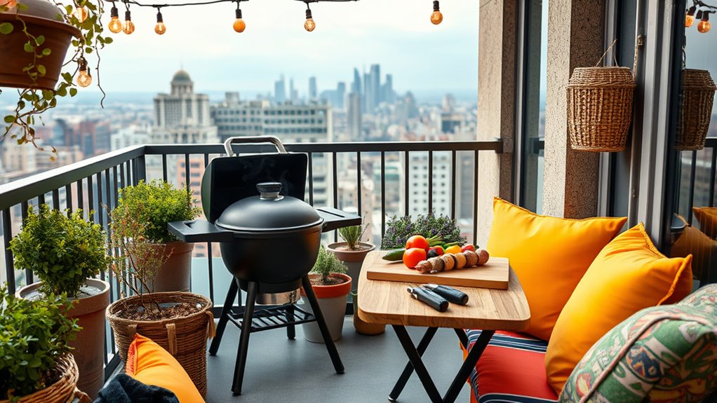 small space grilling safety