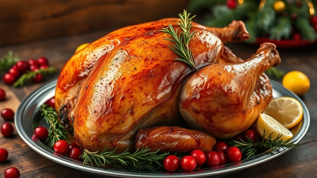 smoked turkey holiday dinner