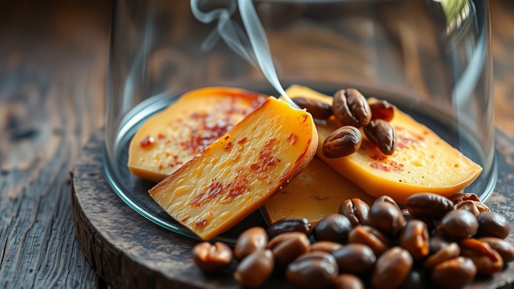 smoking cheese and nuts