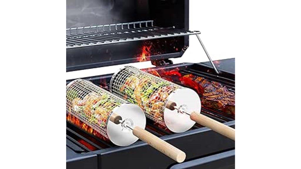 stainless steel rolling grill