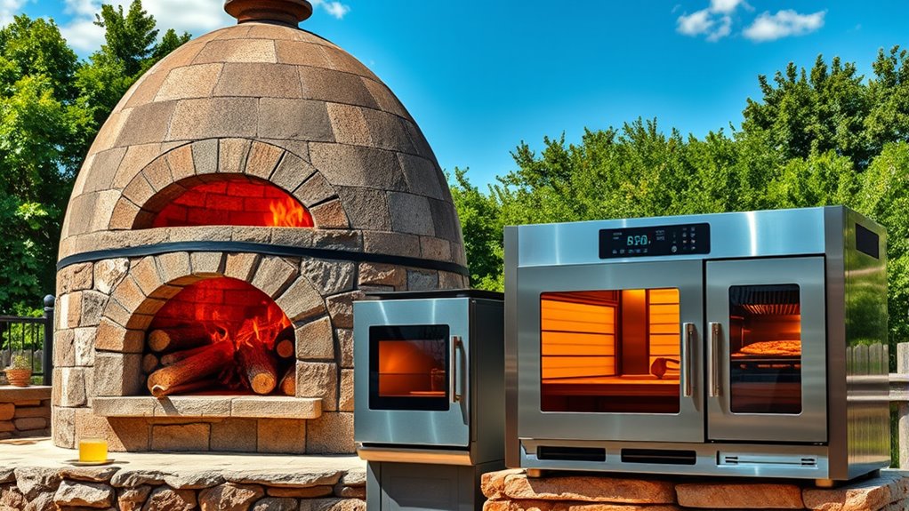 sustainable traditional pizza baking