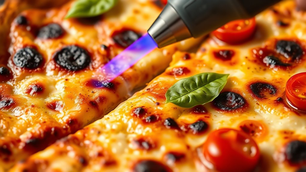 torch and broiler charring