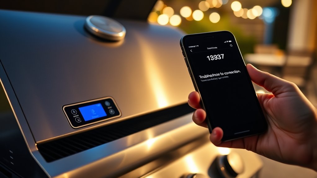 troubleshoot smart grill connectivity