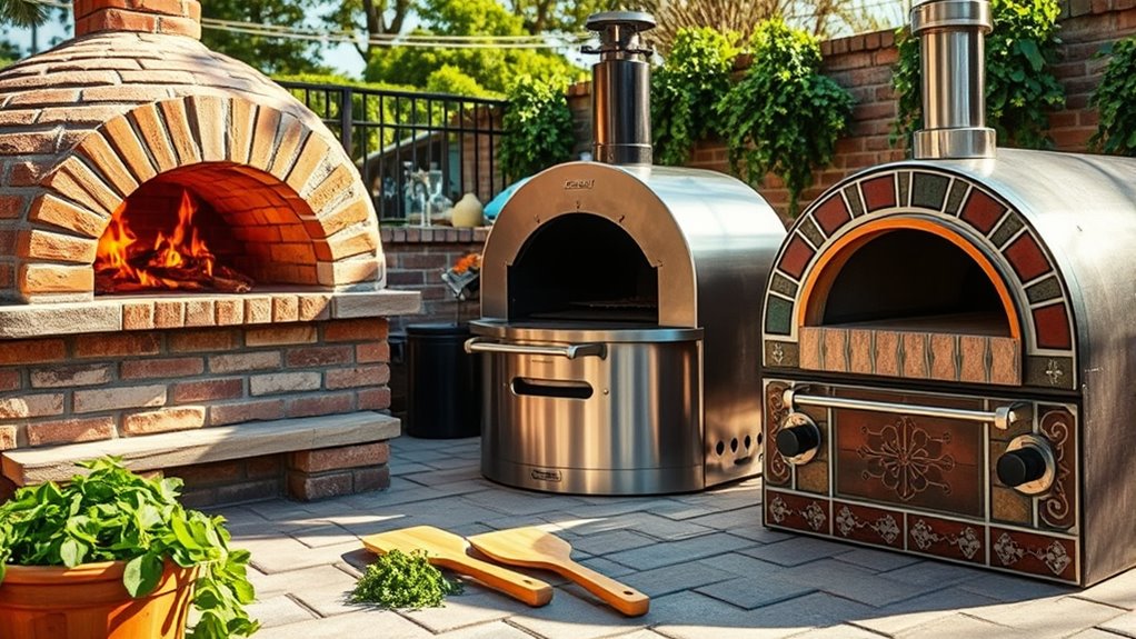 types of outdoor pizza ovens